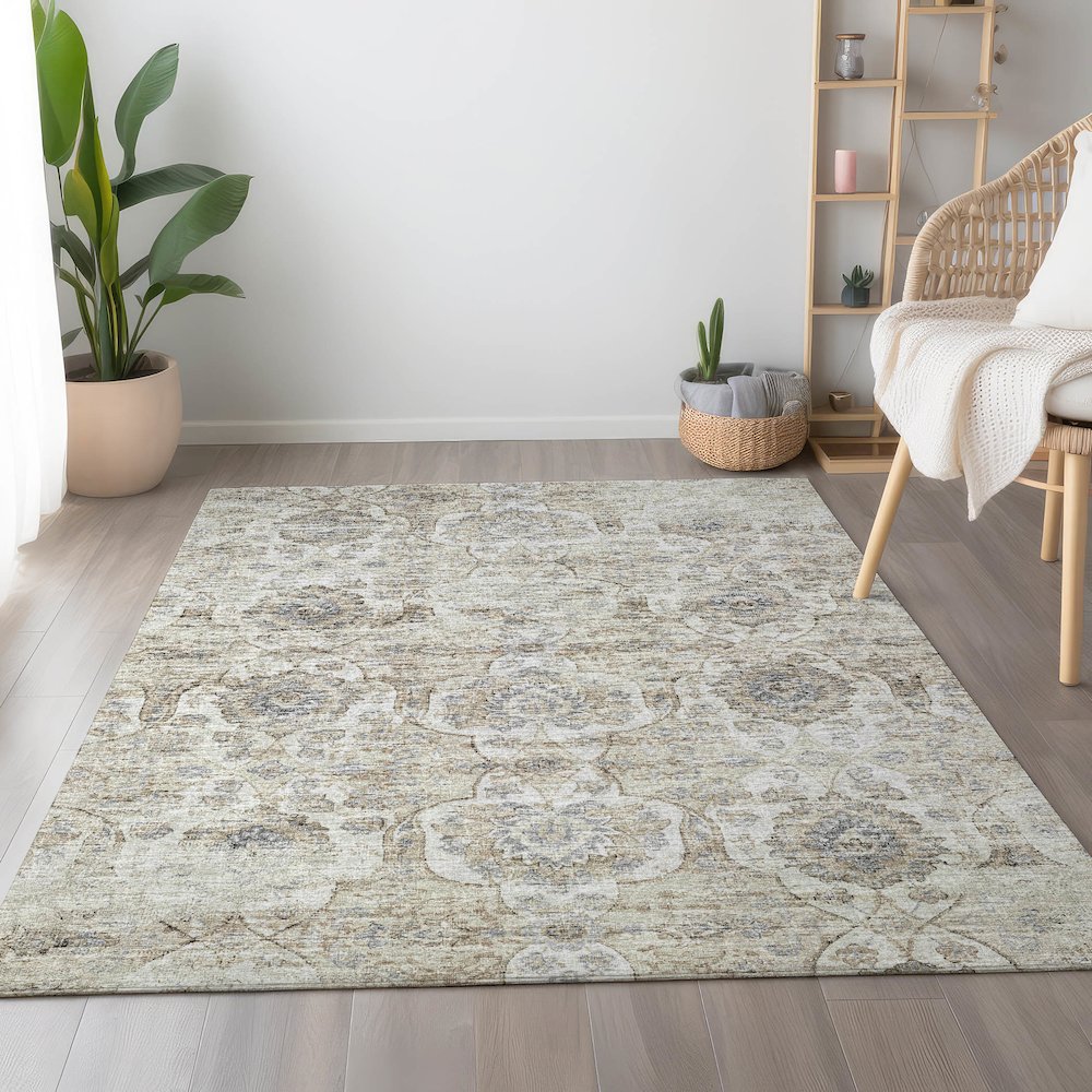 Premium Machine Washable Mayfield  Linen 9' x 12' Rug. Picture 5