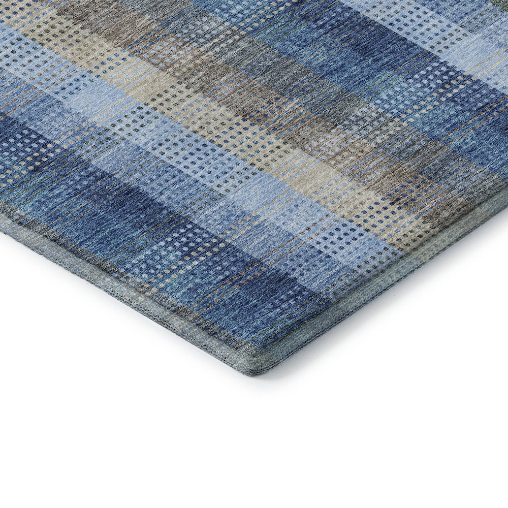 Premium Machine Washable Mayfield AMF966 Denim 5' x 7'6" Rug. Picture 3