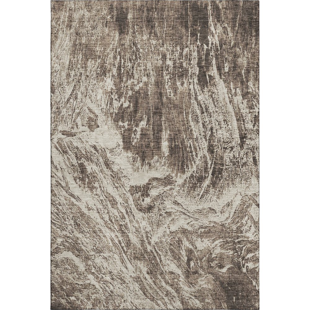 Premium Machine Washable Mayfield AMF971 Brown 9' x 12' Rug. Picture 1