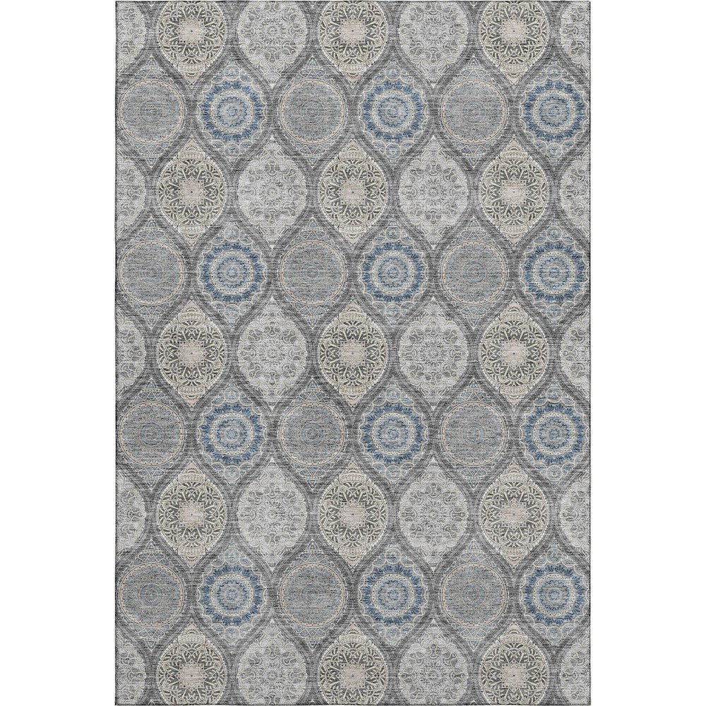 Premium Machine Washable Mayfield AMF976 Gray 9' x 12' Rug. Picture 1