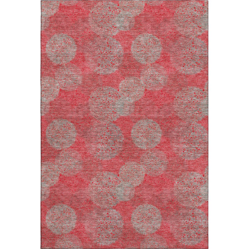 Premium Machine Washable Mayfield AMF977 Red 9' x 12' Rug. Picture 1