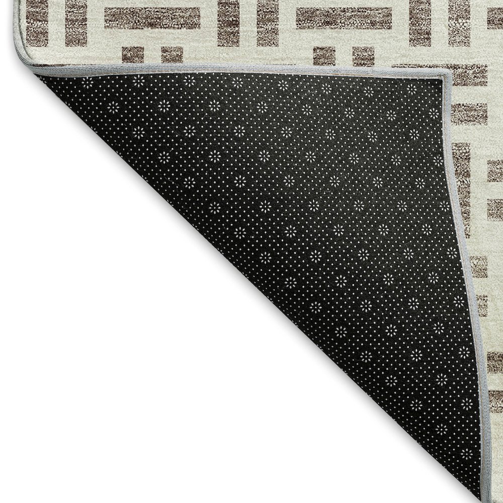 Premium Machine Washable Mayfield AMF978 Taupe 5' x 7'6" Rug. Picture 2