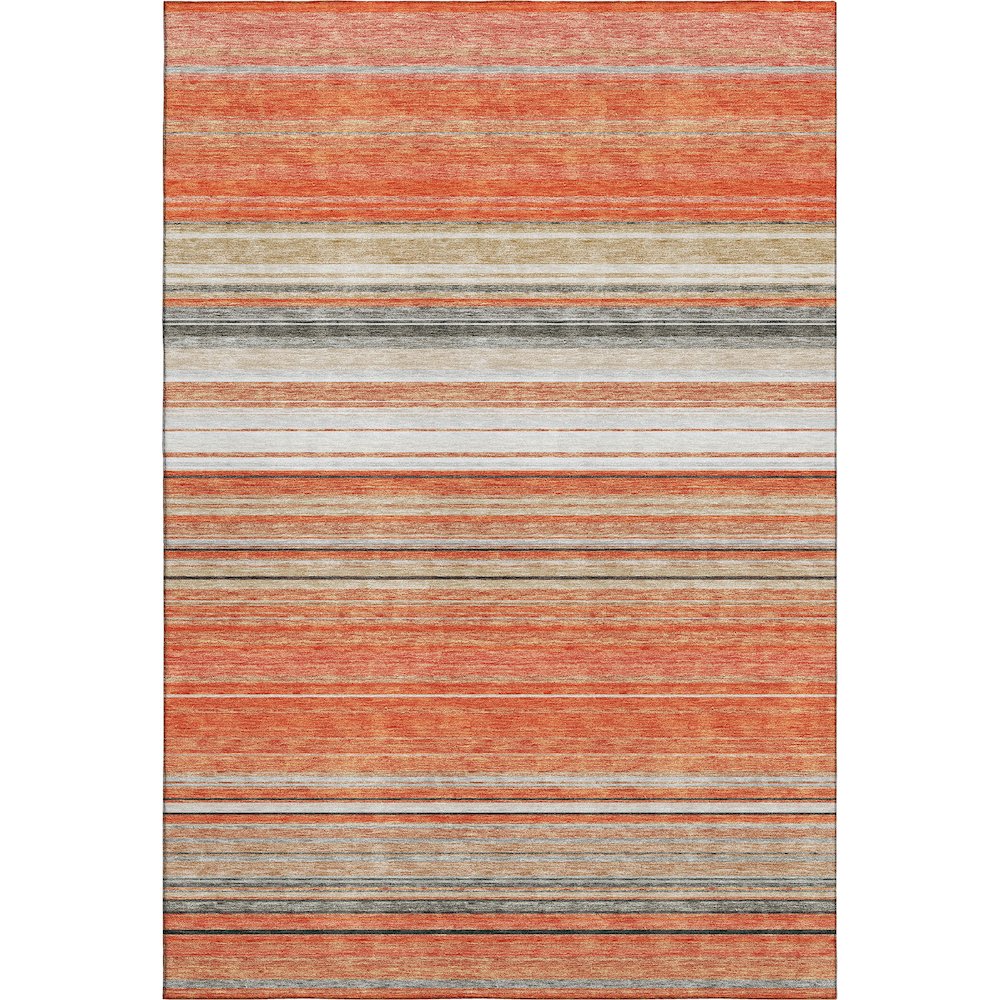 Premium Machine Washable Mayfield AMF979 Coral 9' x 12' Rug. Picture 1