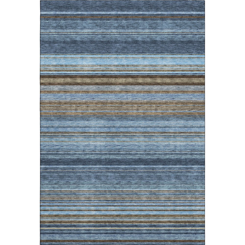 Premium Machine Washable Mayfield AMF979 Navy 9' x 12' Rug. Picture 1