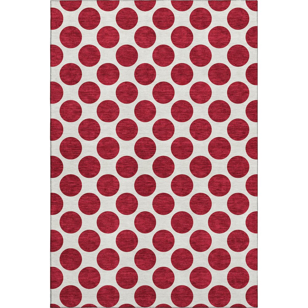 Premium Machine Washable Mayfield AMF980 Red 9' x 12' Rug. Picture 1