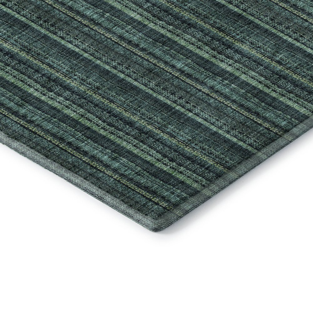 Premium Machine Washable Mayfield AMF982 Teal 5' x 7'6" Rug. Picture 3
