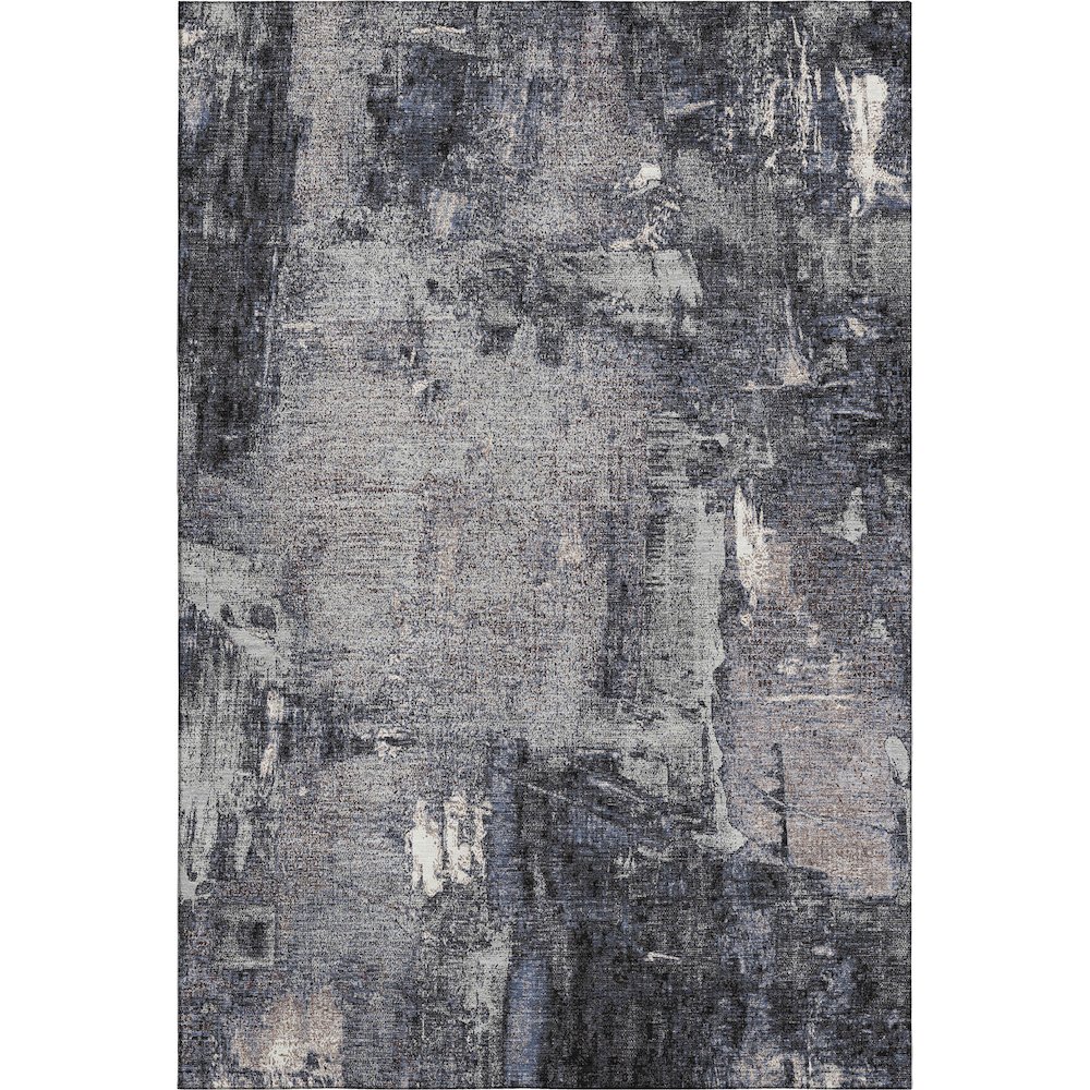 Premium Machine Washable Mayfield AMF989 Charcoal 9' x 12' Rug. Picture 1