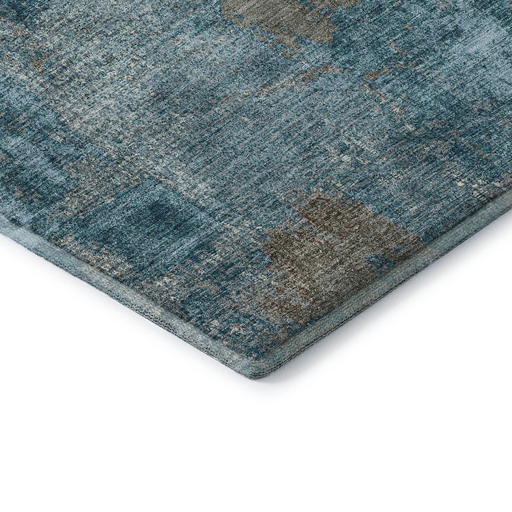 Premium Machine Washable Mayfield AMF989 Teal 5' x 7'6" Rug. Picture 3