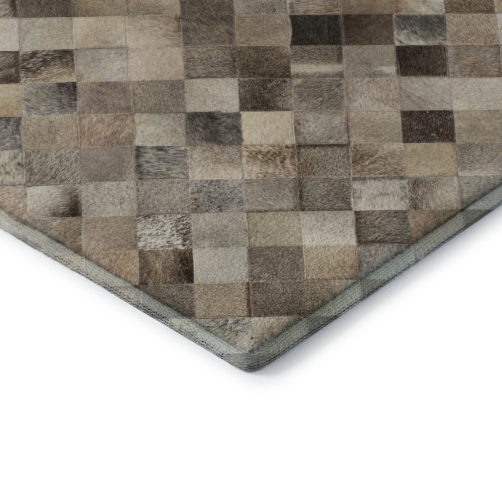 Premium Machine Washable Mayfield  Gray 5' x 7'6" Rug. Picture 3