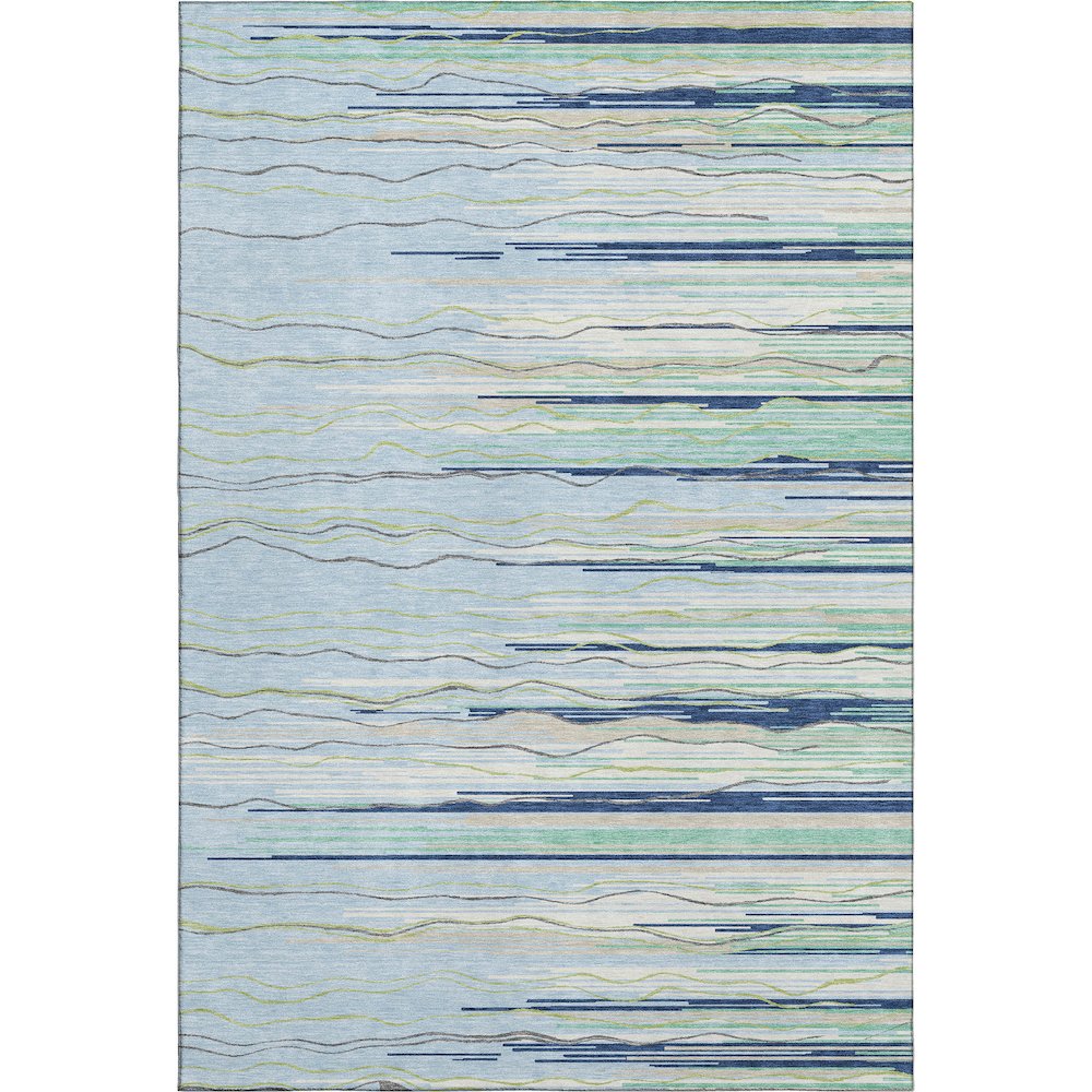 Premium Machine Washable Mayfield AMF996 Sky 9' x 12' Rug. Picture 1