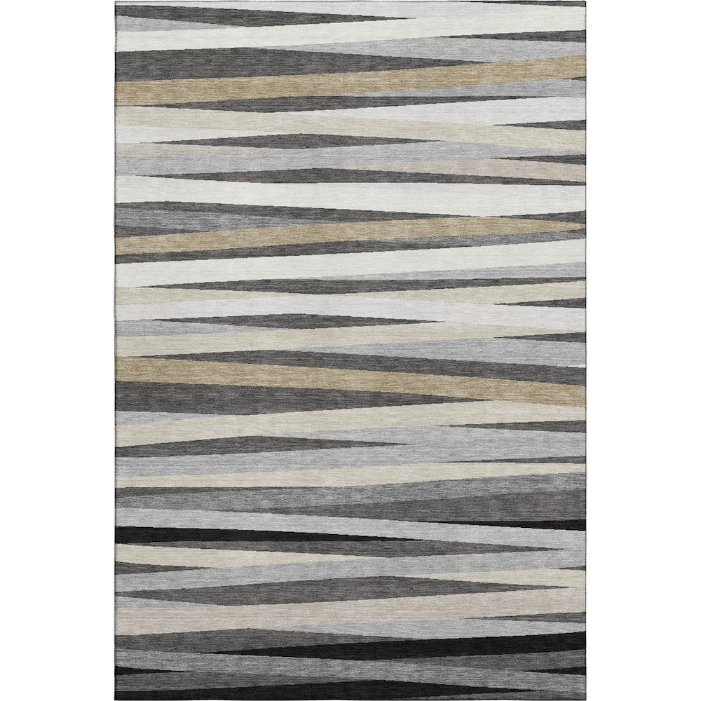 Premium Machine Washable Mayfield AMF997 Gray 9' x 12' Rug. Picture 1