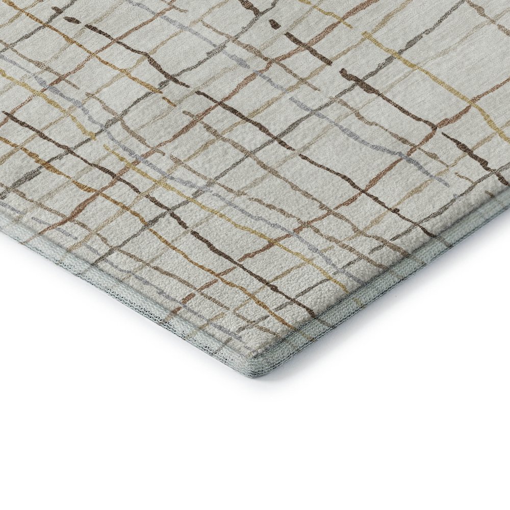 Premium Machine Washable Mayfield AMF998 Ivory 5' x 7'6" Rug. Picture 3