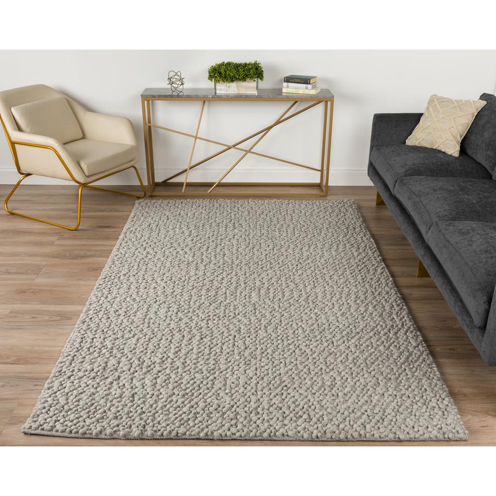 Gorbea GR1 Silver 5' x 7'6" Rug. Picture 2