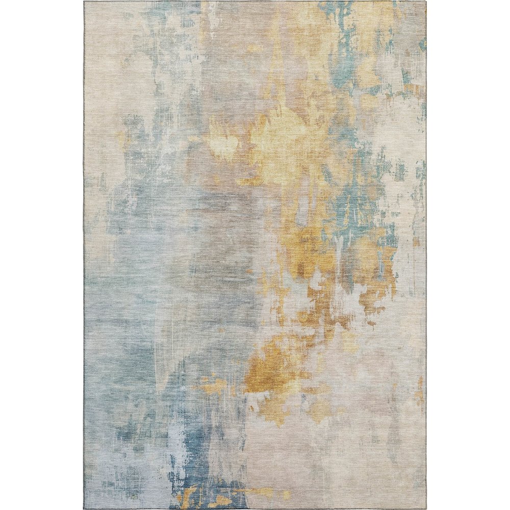 Luxury Washable Indoor/Outdoor Bresca Linen 9' x 12' Rug. Picture 1