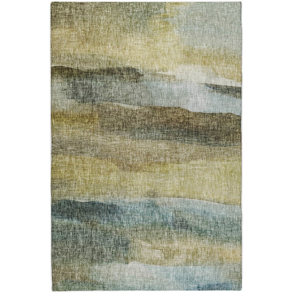 Luxury Washable Boca Khaki 9' x 12' Rug. Picture 1
