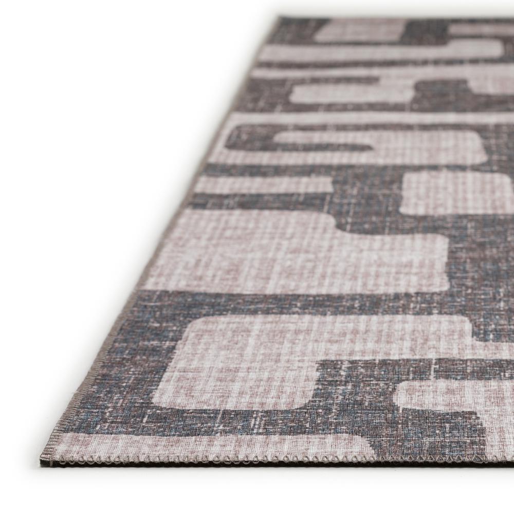 Yuma Gray Contemporary Geometric 3' x 5' Area Rug Gray AYU34. Picture 3