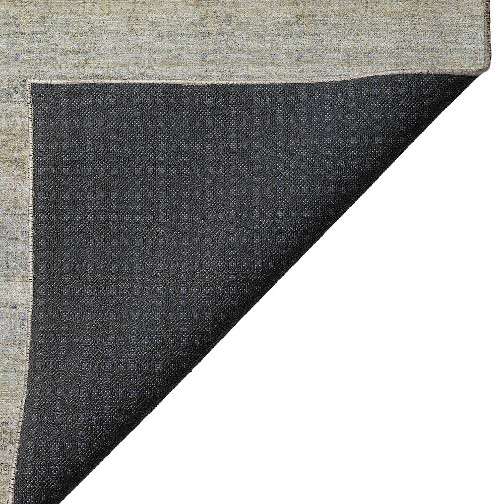 Luxury Washable Indoor/Outdoor Burano Seafoam 5' x 7'6" Rug. Picture 4