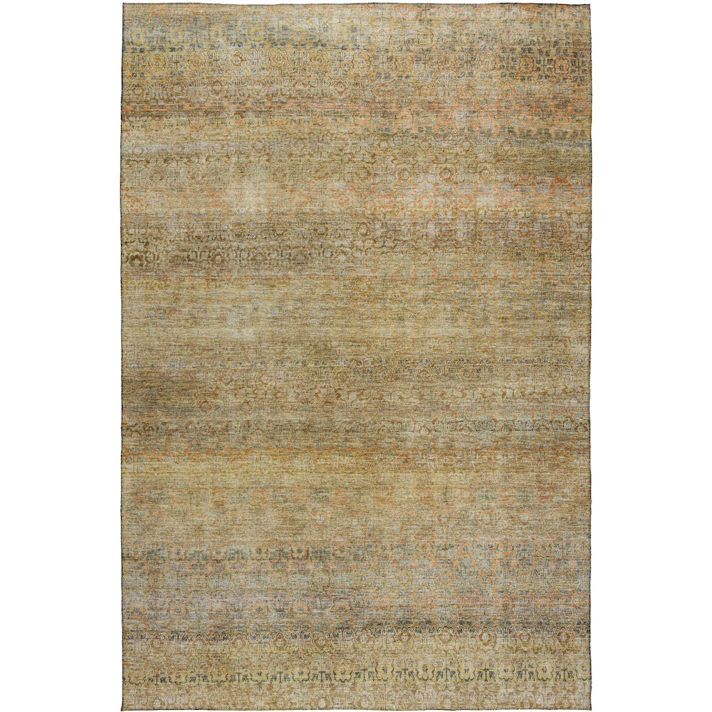 Luxury Washable Indoor/Outdoor Burano Wheat 9' x 12' Rug. Picture 1