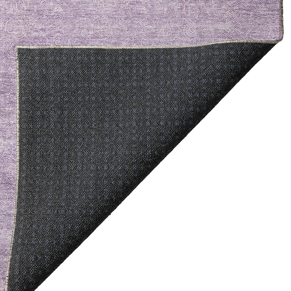 Luxury Washable Indoor/Outdoor Burano Lavender 5' x 7'6" Rug. Picture 4