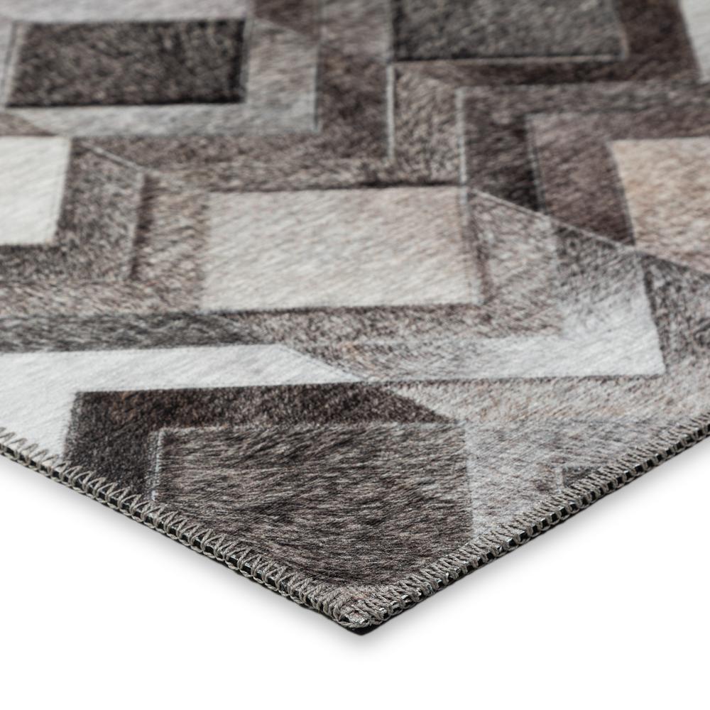 Laredo Gray Animal Patchwork 3' x 5' Area Rug Gray ALR35. Picture 3