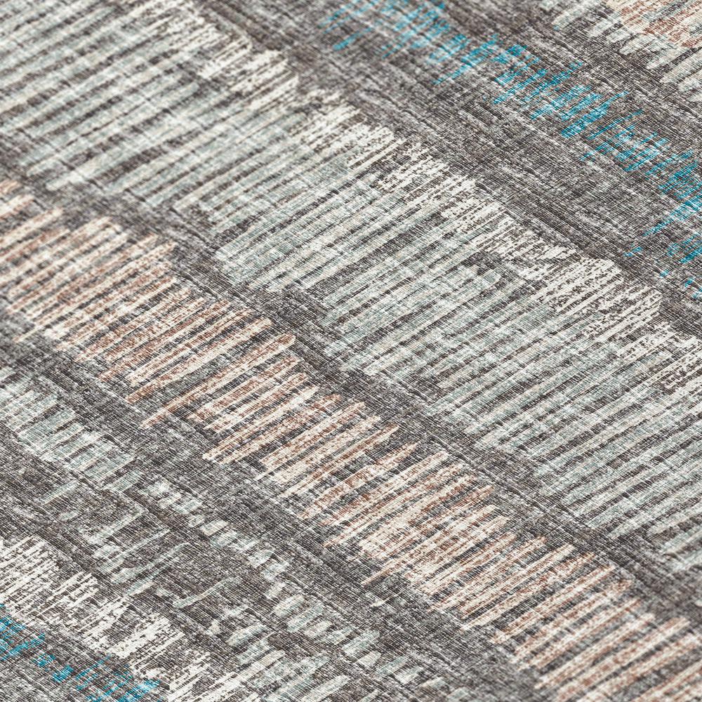 Rylee Gray Transitional Striped 3' x 5' Area Rug Gray ARY34. Picture 5