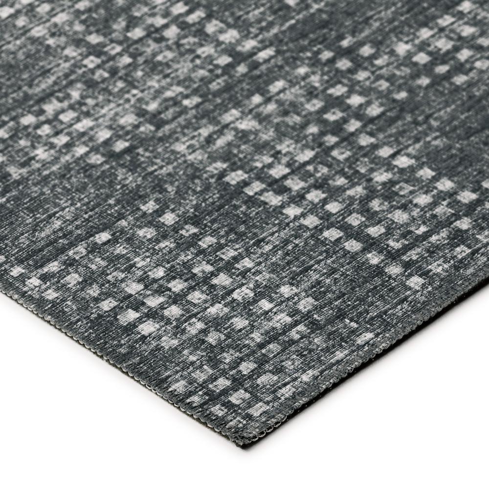 Eleanor Black Contemporary Geometric 3' x 5' Area Rug Black AER31. Picture 3