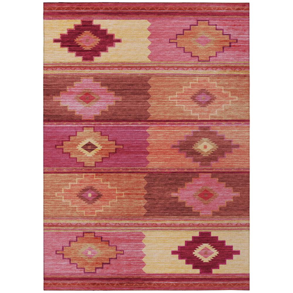 Indoor/Outdoor Sonora ASO31 Pink Washable 9' x 12' Rug. Picture 1