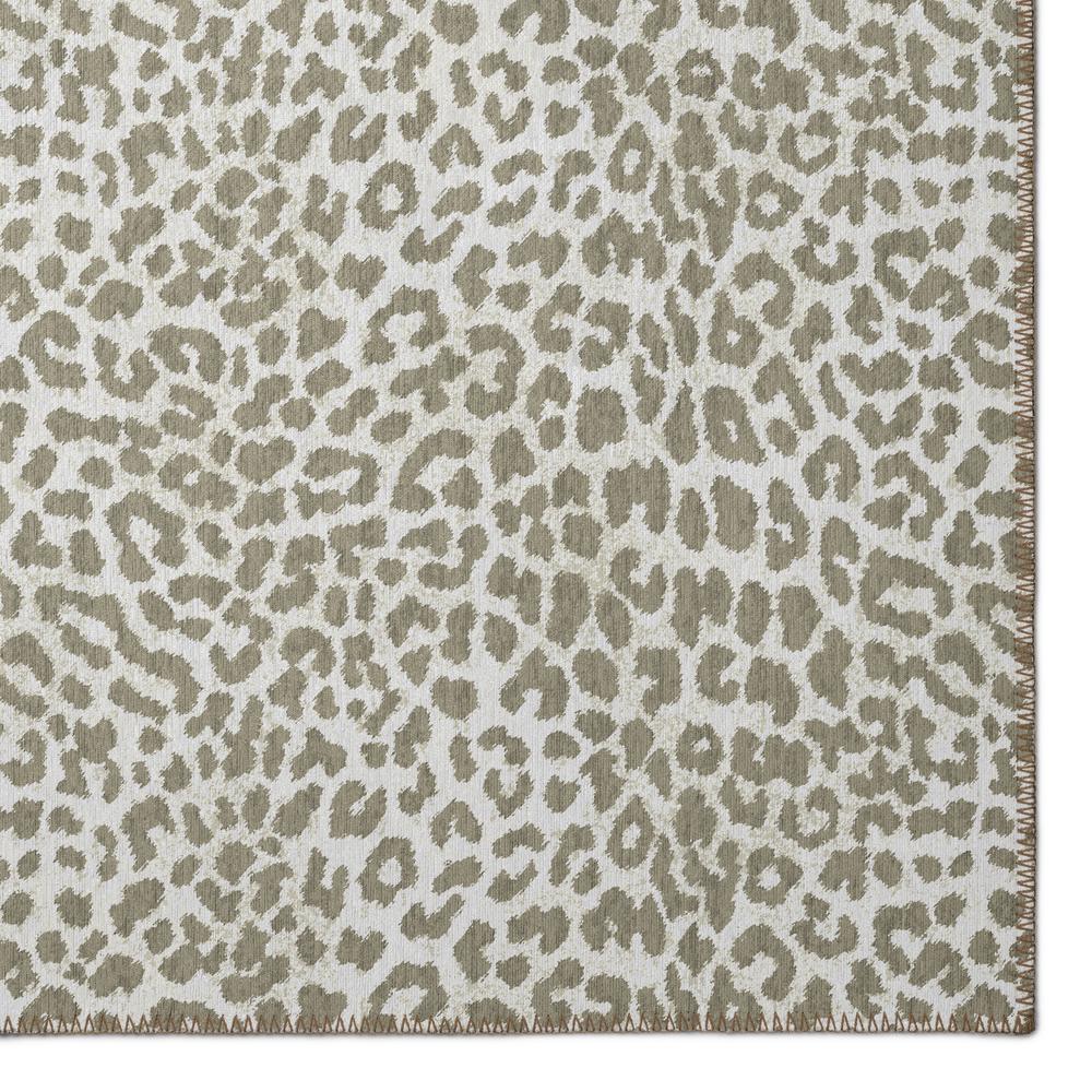 Safari Taupe Animal Animal Print 3' x 5' Area Rug Taupe ASF32. Picture 2