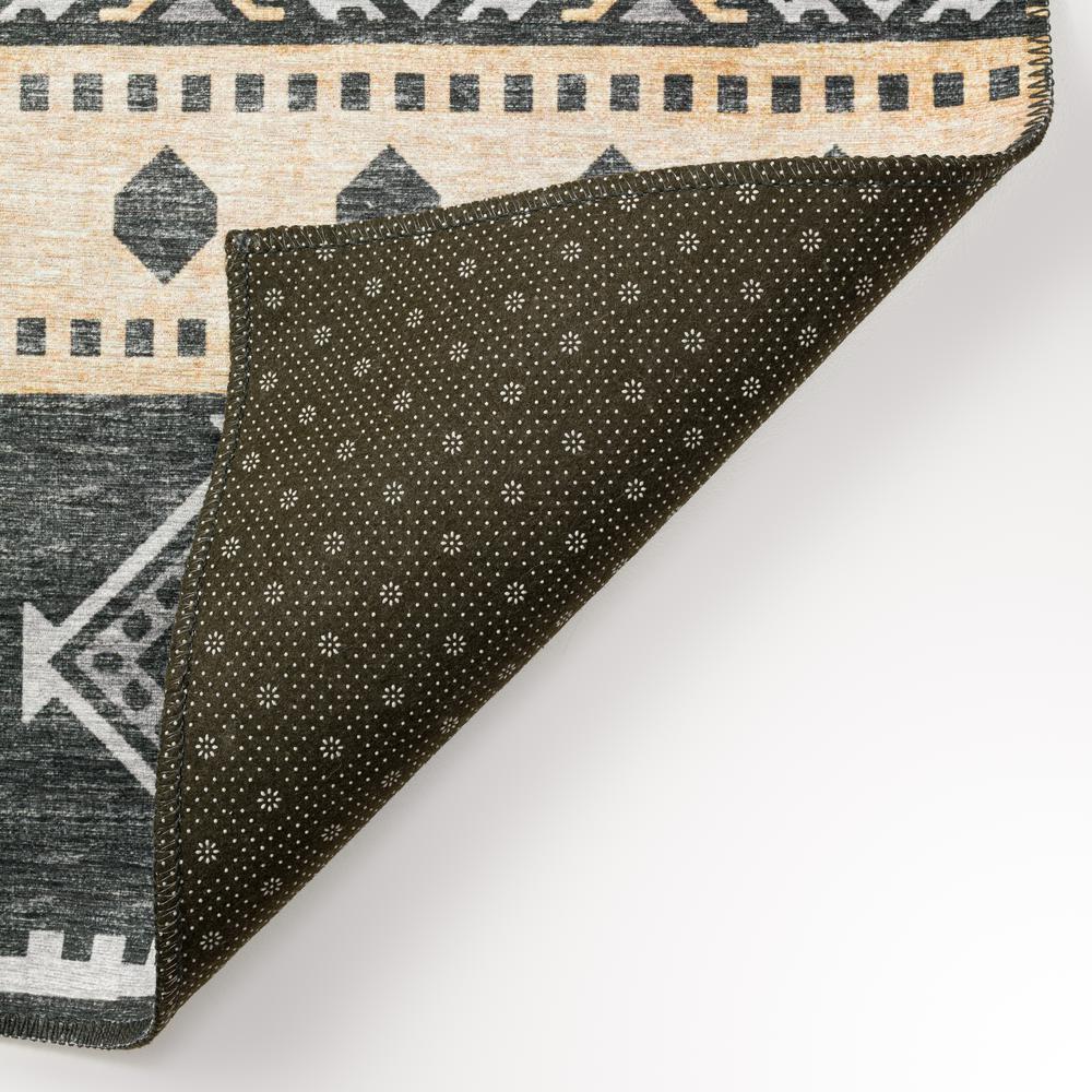 Yuma Gray Transitional Southwest 3' x 5' Area Rug Gray AYU42. Picture 4