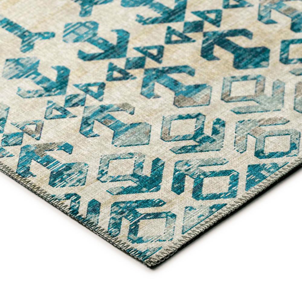 Bravado Ivory Transitional Aztec/Incan 3' x 5' Area Rug Ivory ABV38. Picture 3