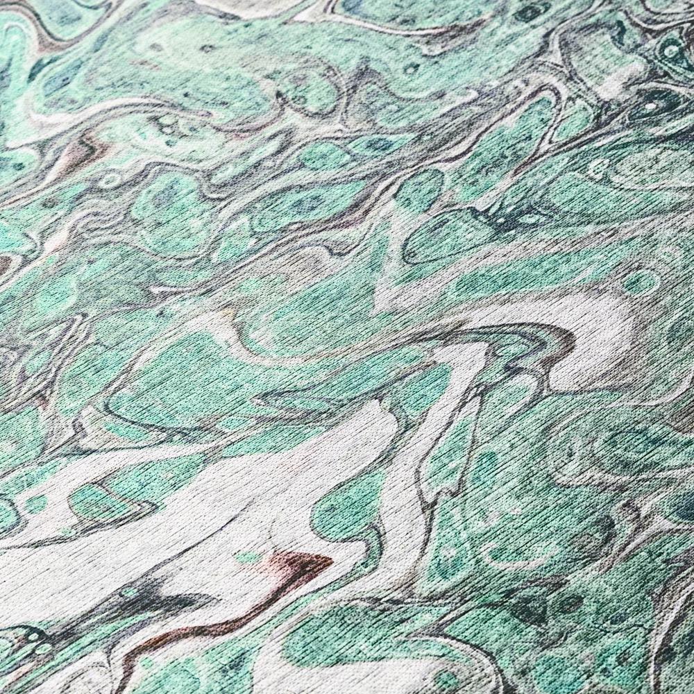 Karina Mint Modern Abstract 3' x 5' Area Rug Mint AKC39. Picture 5