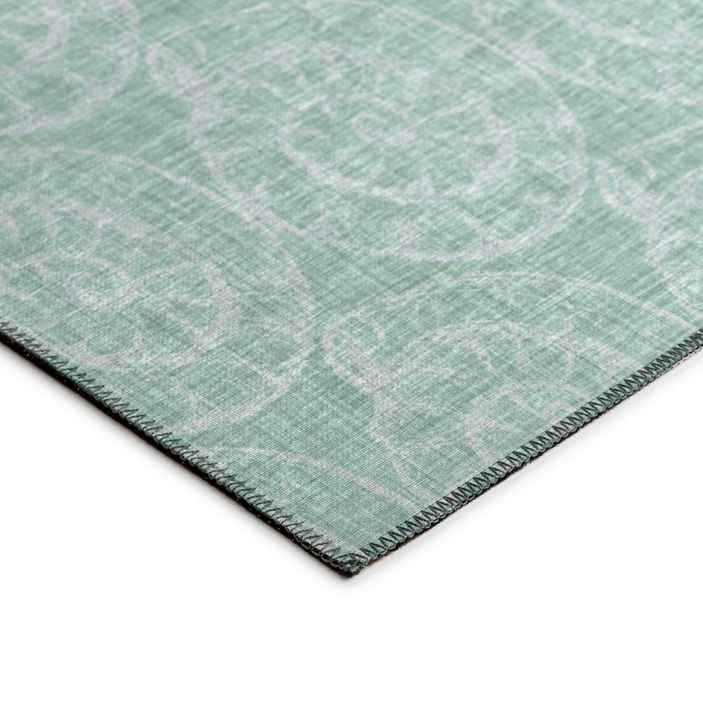Indoor/Outdoor Surfside ASR41 Green Washable 5' x 7'6" Rug. Picture 4