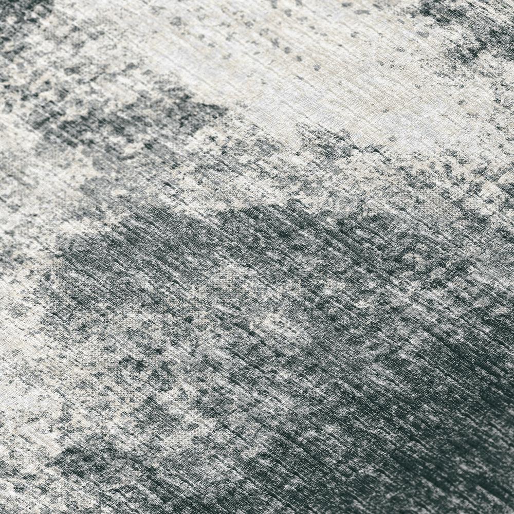 Rylee Black Transitional Abstract 3' x 5' Area Rug Black ARY31. Picture 5
