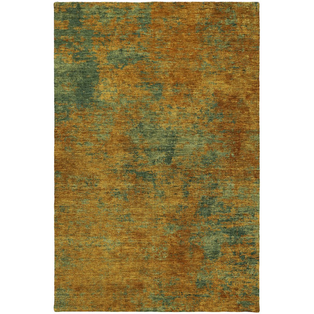 Luxury Washable Indoor/Outdoor Kochi Copper 9' x 12' Rug. Picture 1
