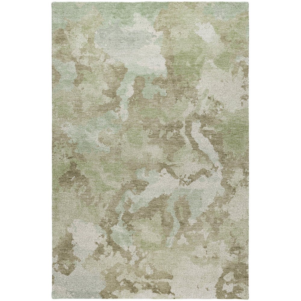 Luxury Washable Indoor/Outdoor Kochi Aloe 9' x 12' Rug. Picture 1