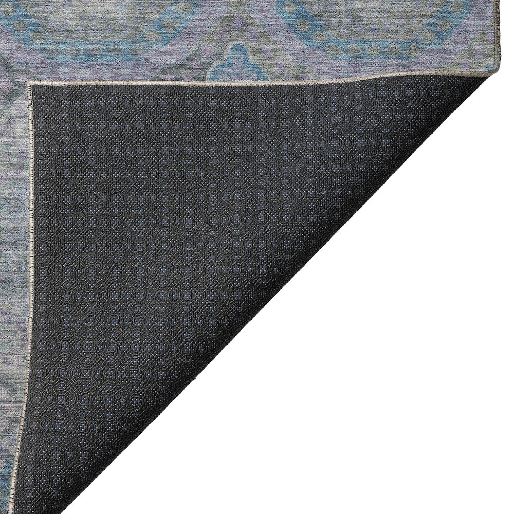 Indoor/Outdoor Karaj Blue 5' x 7'6" Rug. Picture 4