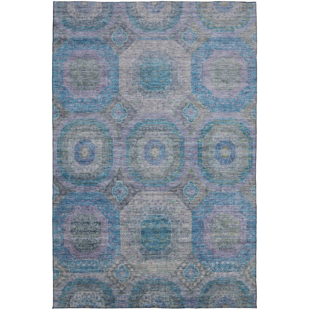 Indoor/Outdoor Karaj Blue 9' x 12' Rug. Picture 1
