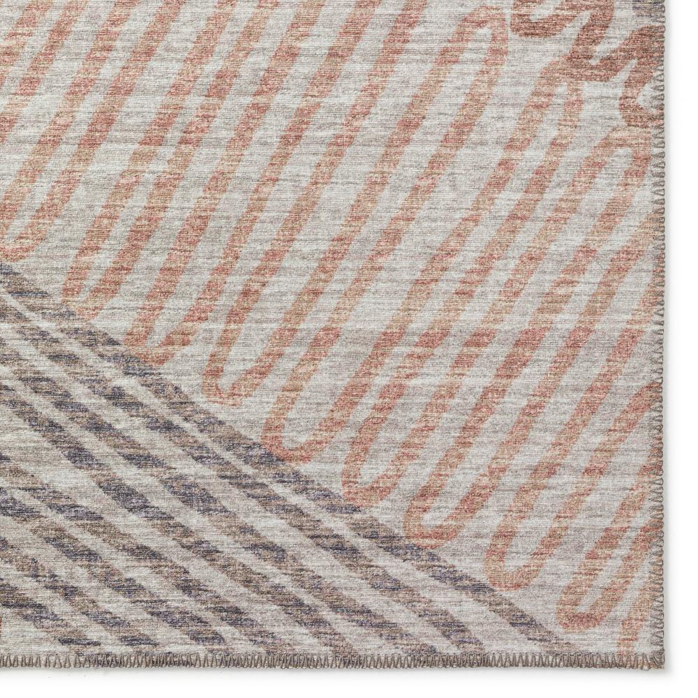 Yuma Mocha Transitional Abstract 3' x 5' Area Rug Mocha AYU41. Picture 2