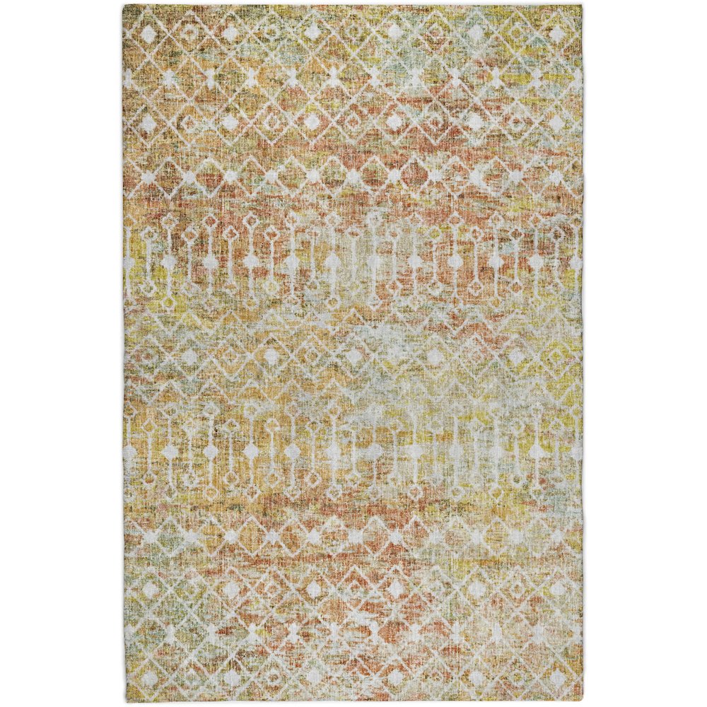 Luxury Washable Lorenzo Peach 9' x 12' Rug. Picture 1