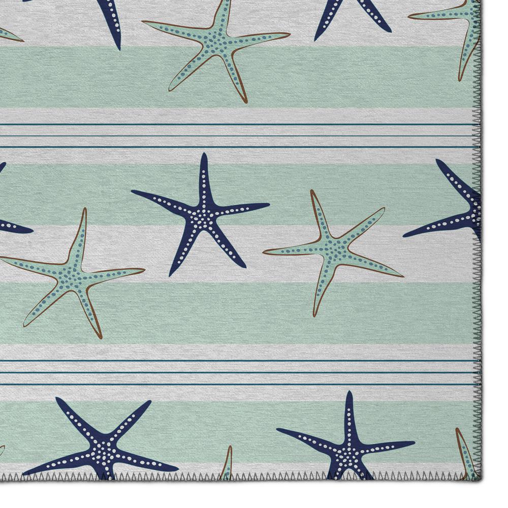 Indoor/Outdoor Surfside ASR42 Seaglass Washable 5' x 7'6" Rug. Picture 3