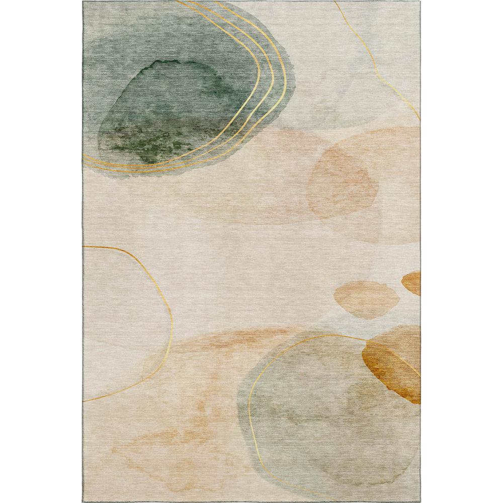 Luxury Washable Odyssey OY16 Beige 8' x 10' Rug. Picture 1
