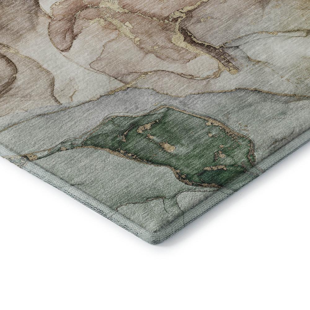 Luxury Washable Odyssey OY1 Taupe 3' x 5' Rug. Picture 2