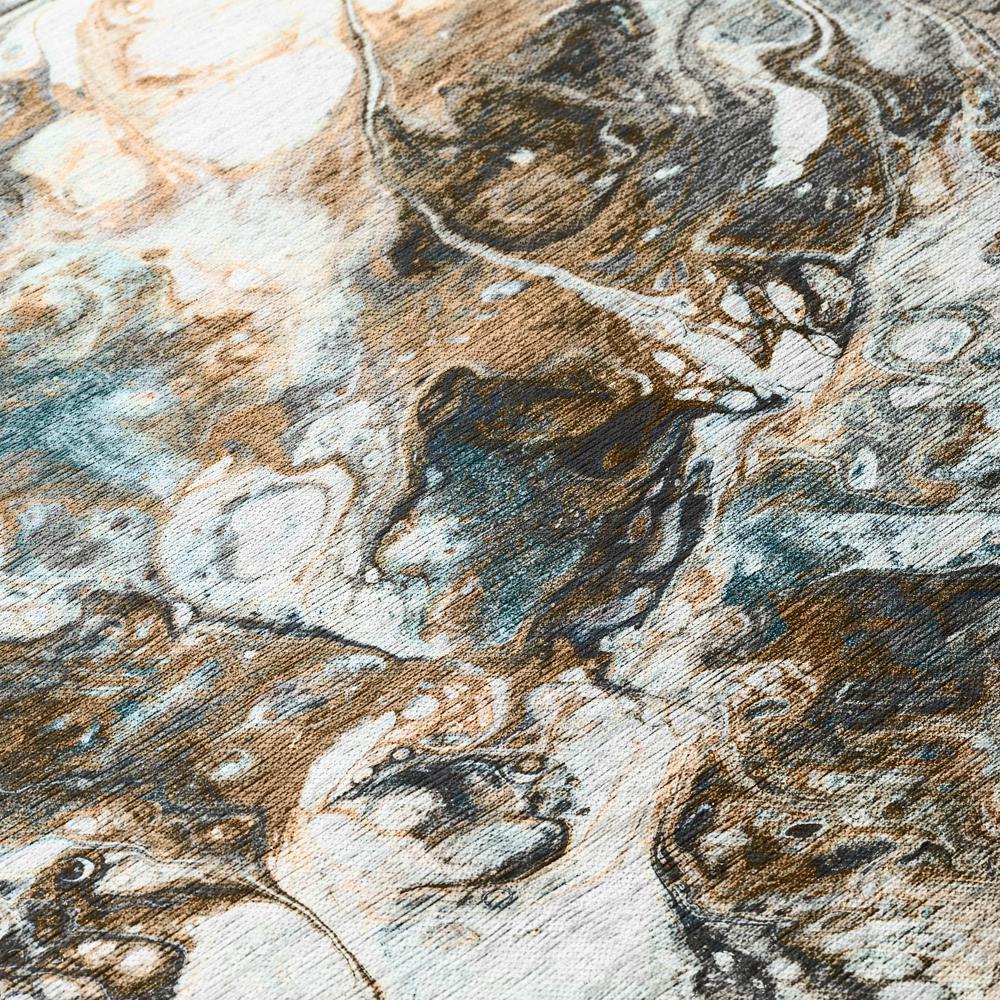 Karina Smoke Modern Abstract 3' x 5' Area Rug Smoke AKC41. Picture 5