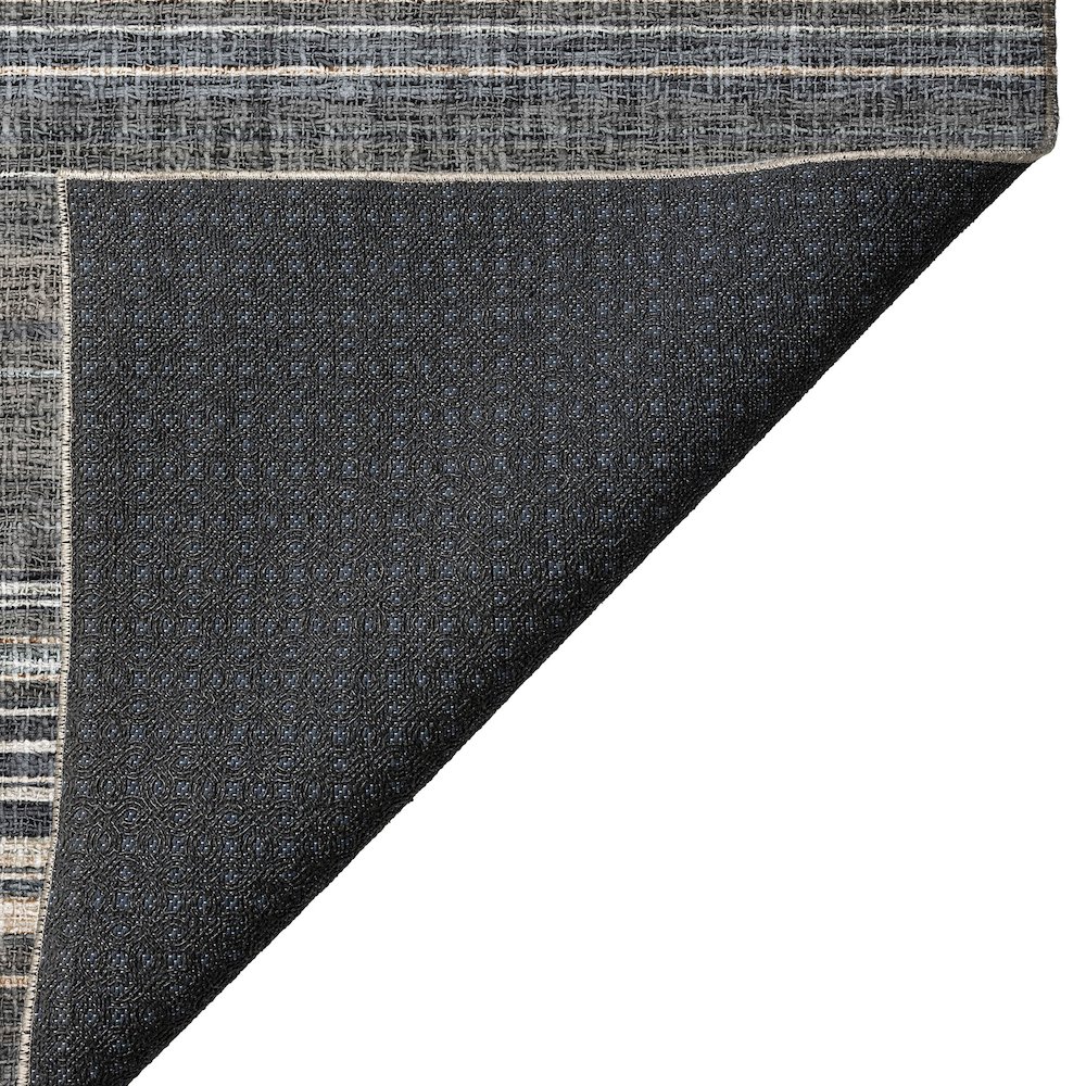 Luxury Washable Indoor/Outdoor Portico Chocolate 5' x 7'6" Rug. Picture 4
