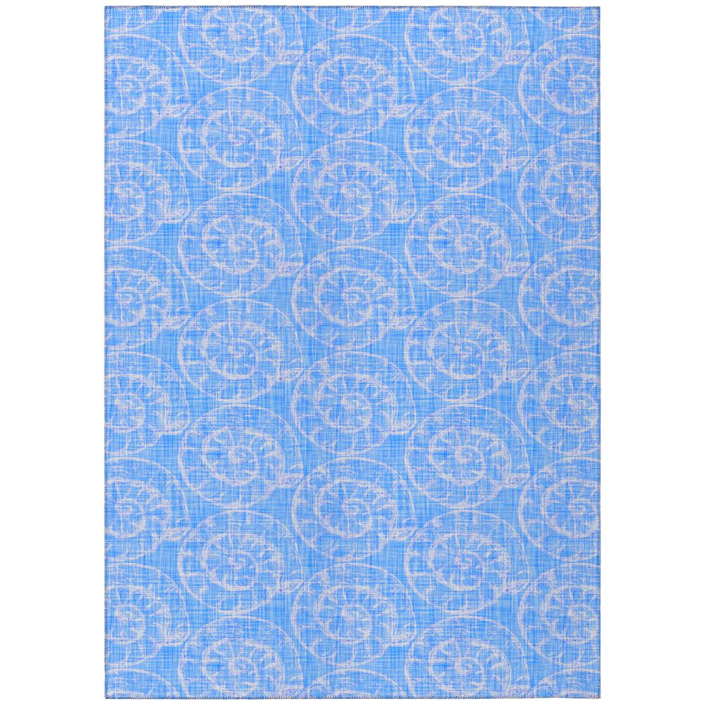 Indoor/Outdoor Surfside ASR41 Blue Washable 9' x 12' Rug. Picture 1