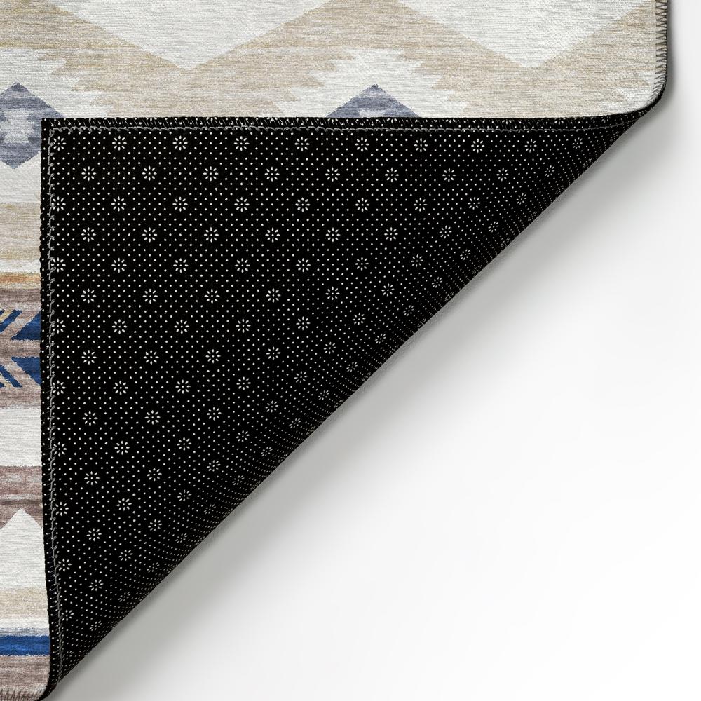 Indoor/Outdoor Sonora ASO33 Taupe Washable 5' x 7'6" Rug. Picture 6