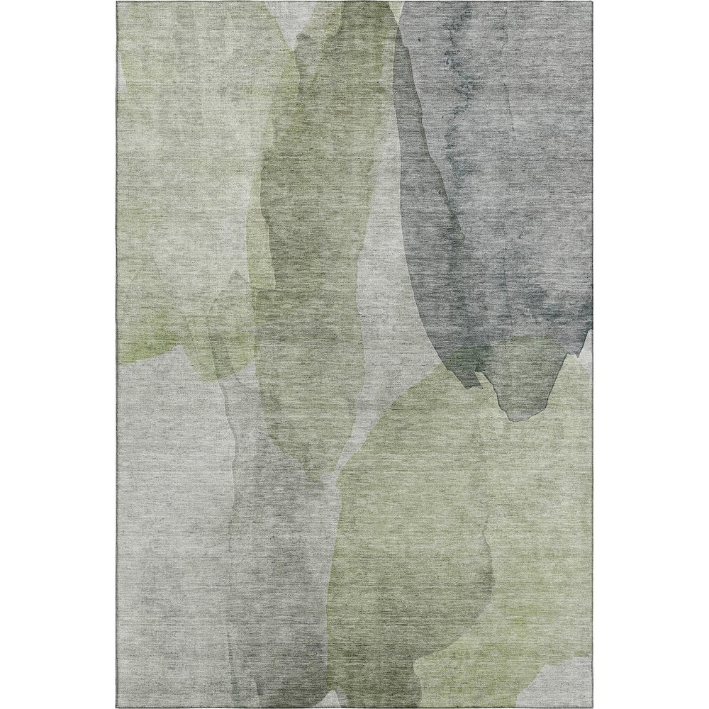 Luxury Washable Indoor/Outdoor Ravenna Fern 9' x 12' Rug. Picture 1