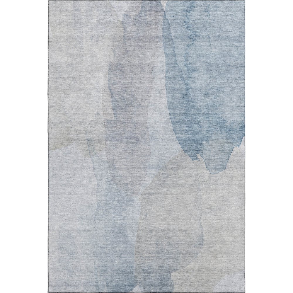 Luxury Washable Indoor/Outdoor Ravenna Sky 9' x 12' Rug. Picture 1