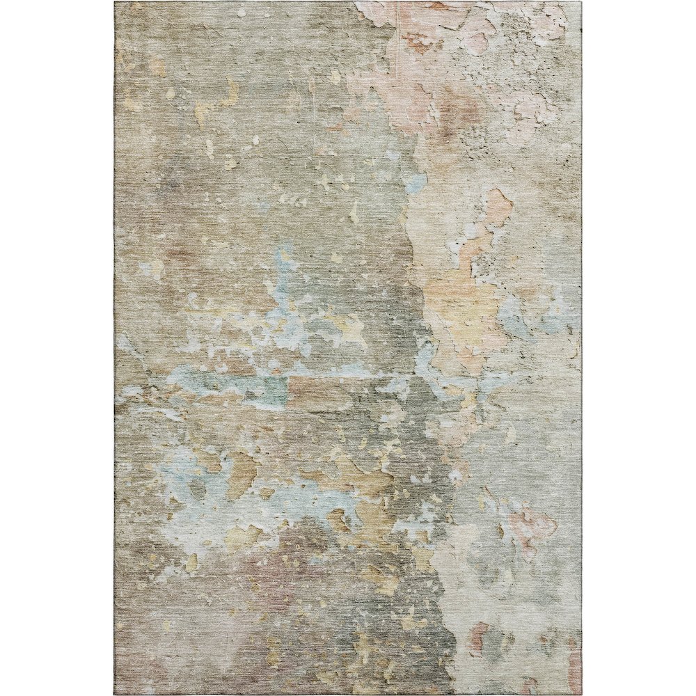 Luxury Washable Indoor/Outdoor Ravenna Brown 9' x 12' Rug. Picture 1