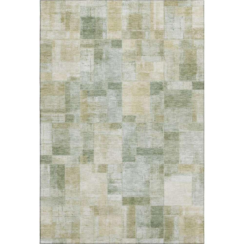 Luxury Washable Indoor/Outdoor Ravenna Sage 9' x 12' Rug. Picture 1